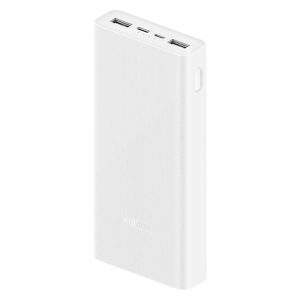پاوربانک شیائومی مدل PB2022ZM، ظرفیت 20000 میلی‌آمپر ساعت، فناوری USB PD، پشتیبانی از فناوری شارژ سریع کوالکام (QC)، دارای قابلیت low-current charging mode، جنس بدنه آلومینیوم، دارای 3 درگاه خروجی