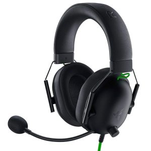 هدست گیمینگ بلوتوثی ریزر مدل BlackShark V2 X با نویز کنسلینگ بدنه، نویز کنسلینگ میکروفون (ENC)، اتصال از طریق جک 3.5 میلی‌متری، دارای صدای فراگیر 7.1 کاناله، دارای تکنولوژی صدای 360 درجه