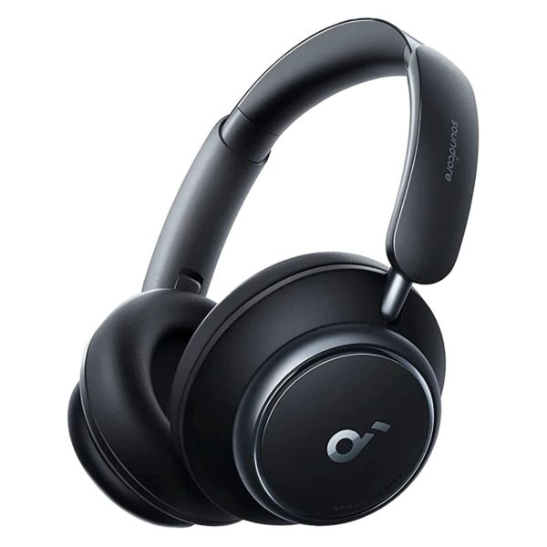 هدفون بلوتوثی برند انکر مدل Soundcore Space Q45 A3040 با نویز کنسلینگ فعال (ANC)، درگاه شارژ USB Type-C، پشتیبانی از شارژ سریع، دارای فناوری نویز کنسلینگ هوشمند سه‌حالته، مقاوم در برابر رطوبت و عرق