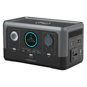 پاوربانک پاورولوجی مدل PPBCHA40، ظرفیت 76800 میلیآمپر ساعت، شارژ کردن سریع، امکان شارژ بیسیم، قابلیت شارژ از طریق پنل خورشیدی، سازگار با گوشیهای موبایل، تبلیت و سایر وسایل برقی، جنس بدنه پلاستیک، دارای 6 درگاه خروجی