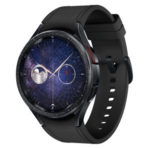 ساعت هوشمند روزمره، ورزشی و رسمی سامسونگ مدل Galaxy Watch6 Classic Astro Edition، سایز قاب 47 میلی‌متر، دارای بند سیلیکون، سازگار با سیستم عامل اندروید، دارای سنسورهای شمارنده ضربان قلب و نوار قلب، امکان محاسبه میزان کالری مصرفی
